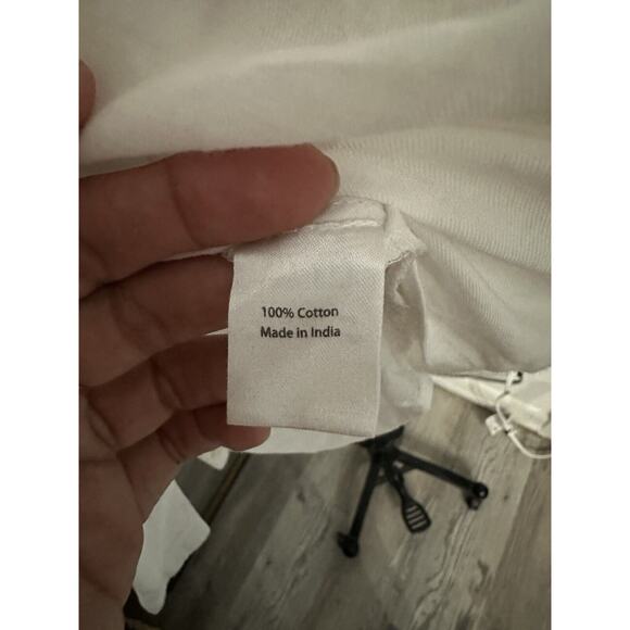 Pati de St Barths Gouverneur Shirt Button Down White Cotton Long Sleeve Medium - Picture 8 of 8